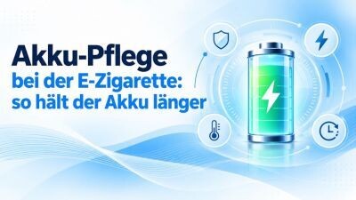 Akku-Pflege bei der E-Zigarette: so hält der Akku länger